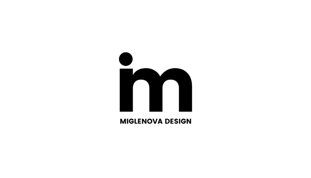 MIGLENOVA DESIGN Business card front